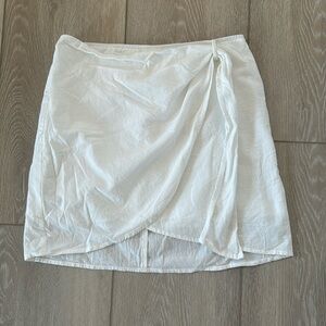 White wrap skirt from boutique